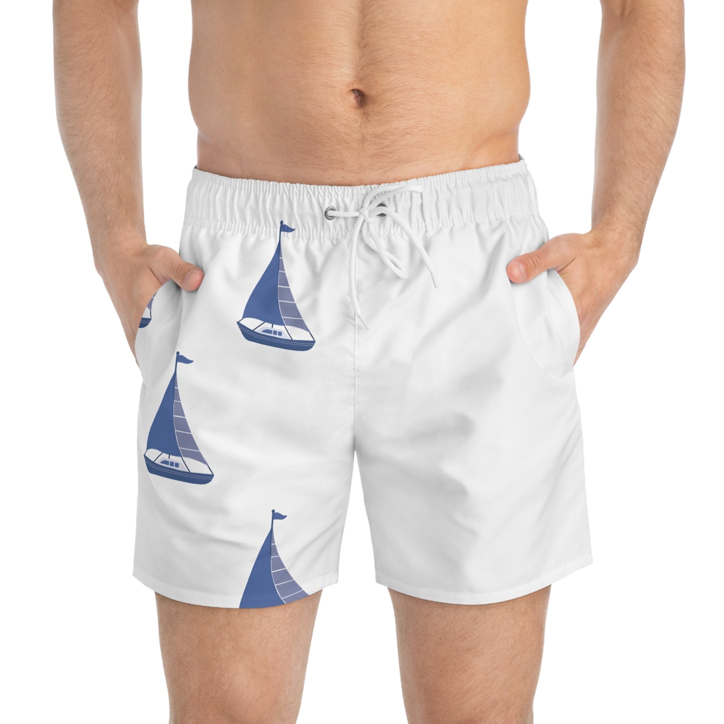 Nautical Breeze Swim Trunks, Beachwear, Summer Essentials, Vacation Swim Shorts, Sailing Style, Pool Party Attire, Coastal Retreat