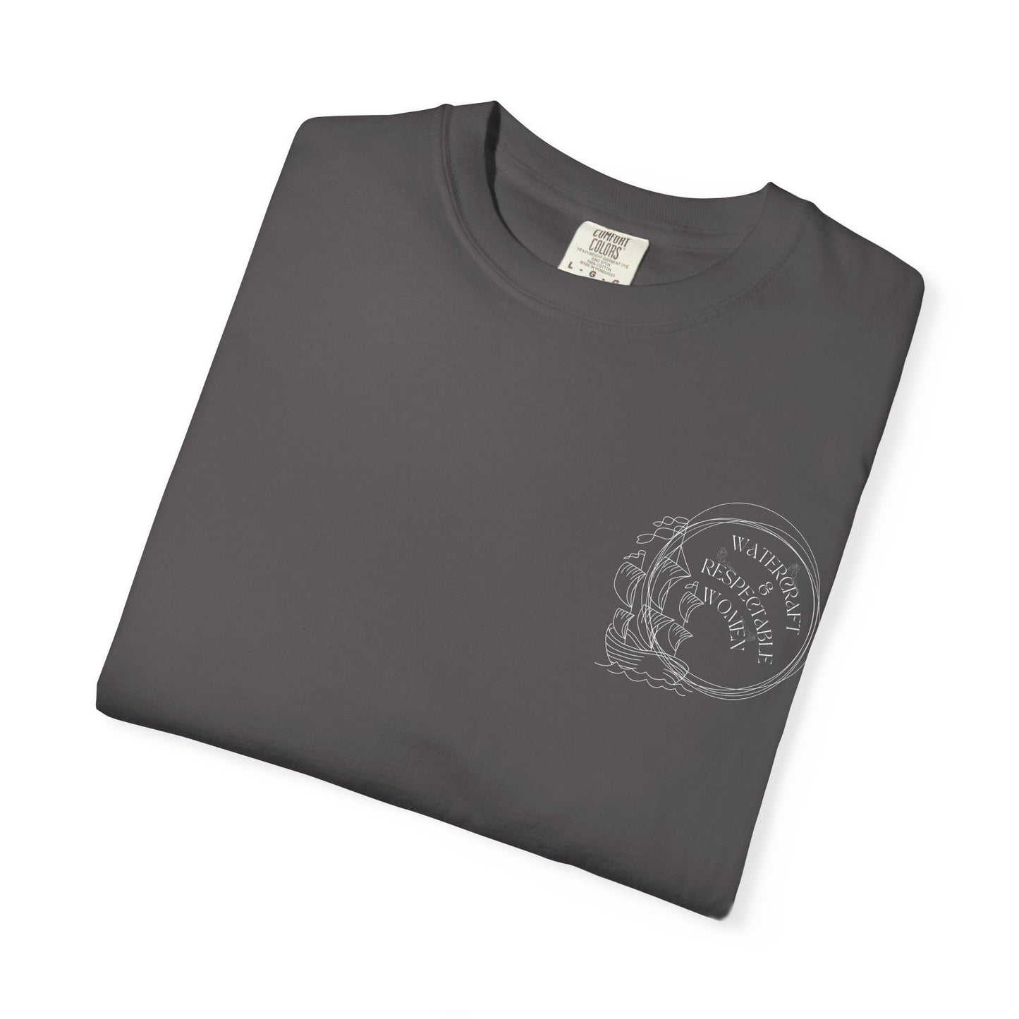 Garment-Dyed T-shirt with Vintage Skull Design, Casual Wear, Gift for Him/Her, Halloween, Art Enthusiasts, Graphic Tee