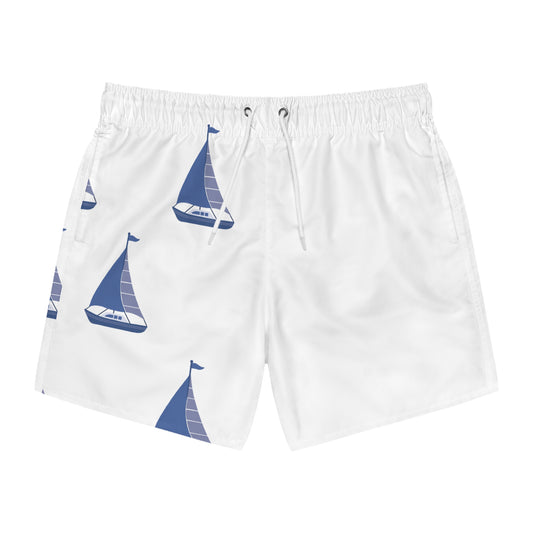 Nautical Breeze Swim Trunks, Beachwear, Summer Essentials, Vacation Swim Shorts, Sailing Style, Pool Party Attire, Coastal Retreat