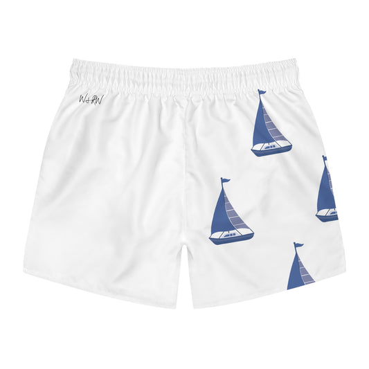Nautical Breeze Swim Trunks, Beachwear, Summer Essentials, Vacation Swim Shorts, Sailing Style, Pool Party Attire, Coastal Retreat